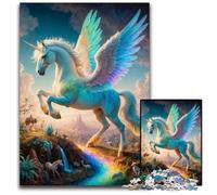 Mystical Mythology Pegasus JigsawPuzzle 1000 Pieces for Adults Puzzles for Adults for Mother'S Day Birthdays Christmas 1000 PCS(75x50cm)