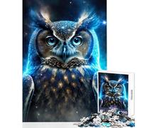 Mystical Nebula Owl 1000 Pieces Puzzles for Adults Great Gifts for Games Hand Speed Race Home Decoration Toys for And from 14 Years And over (50x75cm)