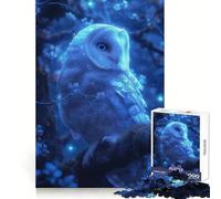 Mystical Neon Owl Jigsaw Puzzles for Adults 1000 Piece Reason Skill Toy Anxiety Relief Exact Cut Elegant Gift (38x52cm)