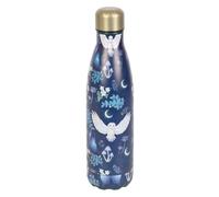 Mystical Night Flight Owl Print Metal Water Bottle 500ml. Keep Cool DS