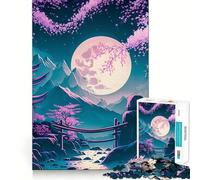 Mystical Night Full Moon Jigsaw Puzzles for Adults 1000 Mind Exercise Toy Relax Time Design Assembly (38x52cm)