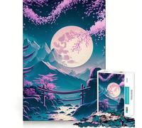 Mystical Night Full Moon Jigsaw Puzzles for Teenagers 1000 Pieces Fine Logic Toy Soft Relax Neat Edge Premium Gift (50x75cm)