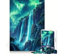Mystical Night Waterfall Jigsaw Puzzles for Adults1000 Piece Mind Exercise Toy Indoor Fun Precision Cut (38x26cm)