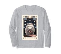 Mystical Opossum Tarot Illustration Long Sleeve T-Shirt