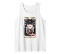 Mystical Opossum Tarot Illustration Tank Top