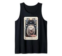 Mystical Opossum Tarot Illustration Tank Top