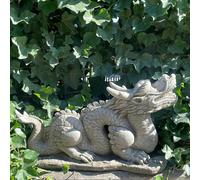 Mystical Oriental Dragon Stone Cast Statue Garden Ornament