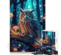 Mystical Owl Adult Jigsaw Puzzles1000 Pieces Mind Exercise Toy Tension Relief Design Assembly Lovely Present (38x26cm)