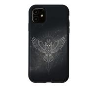 Mystical Owl Aesthetic Spirit Guide Celestial Mandala Case for iPhone 11