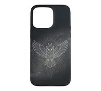 Mystical Owl Aesthetic Spirit Guide Celestial Mandala Case for iPhone 15 Pro Max