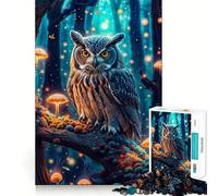 Mystical Owl Jigsaw Puzzles for Teenagers 1000 Piece Mental Toy Leisure Fun Premium Cut Thoughtful Gift (50x75cm)