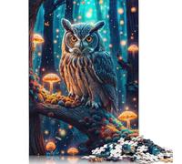 Mystical Owl Jigsaw Puzzles Puzzle for Adults Kids. 1000 Piece Whimsical Challenge Toy Educational Games Home Decoration for Adults& Kids Age 14 Years Up 1000pcs (40x28cm)
