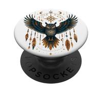 Mystical, Owl Spirit Guardian Shamanic Totem Animal PopSockets Adhesive PopGrip
