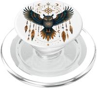 Mystical, Owl Spirit Guardian Shamanic Totem Animal PopSockets PopGrip for MagSafe