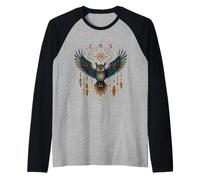 Mystical, Owl Spirit Guardian Shamanic Totem Animal Raglan Baseball Tee