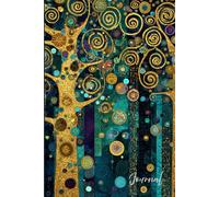 Mystical Patterns Journal: A Magical Glittery Notebook with Metallic Gold Accents in Teal, Turquoise, Dark Blue, Yellow, and Purple
