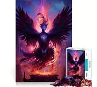Mystical Phoenix Bird 1000 Piece Jigsaw Puzzles for Adults Jigsaw Brain Play Relax Mind Sharp Edge Premium Gift (50x75cm)