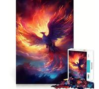 Mystical Phoenix Bird 1000 Piece Jigsaw Puzzles for Adults Jigsaw Fine Logic Toy Quiet Fun Neat Edge Memorable Gift (38x52cm)