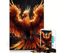 Mystical Phoenix Bird 1000 Piece Jigsaw Puzzles for Adults Teenagers Clear Logic Toy Relax Time Perfect Cut Santa Wish Item (50x75cm)
