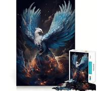 Mystical Phoenix Bird 1000 Piece Jigsaw Puzzles for Teenagers Jigsaw Mind Puzzle Tension Relief Art Assembly Premium Gift (38x52cm)