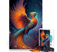 Mystical Phoenix Bird 1000 Pieces Jigsaw Puzzles for Adults Clear Logic Toy Relaxing Fun Perfect Cut Elegant Gift (50x75cm)