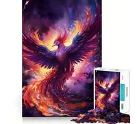 Mystical Phoenix Bird 1000 Pieces Jigsaws Adults Puzzles Gifts Mind Game Toy Bonding Time Neat Cut Bday Surprise (38x52cm)