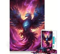 Mystical Phoenix Bird Adult Jigsaw Puzzles 1000 Pieces Mind Exercise Toy Calming Play Design Assembly Amazing Present (38x52cm)