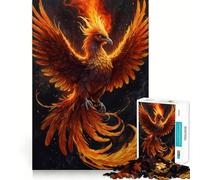 Mystical Phoenix Bird Adult Jigsaw Puzzles1000 Pieces Mind Exercise Toy Tension Relief Design Assembly Lovely Present (38x26cm)