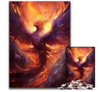 Mystical Phoenix Bird Jigsaw Puzzle 1000 Pieces paper Jigsaw Brain Challenge Game for TeenagersFamily Interaction 1000 PCS(38x26cm)