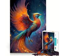 Mystical Phoenix Bird Jigsaw Puzzle for Teenagers 1000 Pieces Memory Gain Calm Relax Design Assembly Classic Gift (38x26cm)