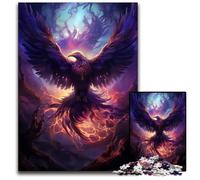 Mystical Phoenix Bird Jigsaw Puzzles 1000 Pieces for Adults Paper Puzzles Challenging Brain Teaser for Teenagers Family Game Night Fun 1000 PCS(38x26cm)