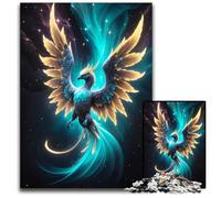 Mystical Phoenix Bird Jigsaw Puzzles for Adults 1000 Piece Paper Jigsaw Puzzles for Adults Perfect Home Or Office Decor Ideal 1000 PCS(38x26cm)