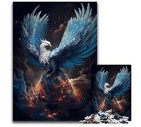 Mystical Phoenix Bird Jigsaw Puzzles for Adults 1000 Piece Wooden Jigsaw Puzzles for Adults Interactive Family Game DIY Home Decor Brain Teaser Gift 1000 PCS(75x50cm)