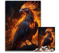 Mystical Phoenix Bird Puzzles 1000 Pieces for Adults paper Puzzles Brain Teaser Game Interactive Family Game Suitable for Ages 14 1000 PCS(38x26cm)