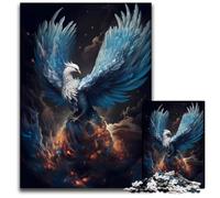 Mystical Phoenix Bird Puzzles for 1000 Piece Paper Puzzles for Teenager Families Perfect DIY Decor BrainTeasing Challenge 1000 PCS(38x26cm)