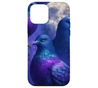 Mystical Pigeon Trio with Full Moon Meme Art Case for iPhone 12 mini