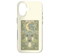 Mystical Pug Howling at The Moon Tarot Card Art Dog Lover Case for iPhone 17