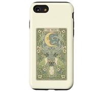 Mystical Pug Howling at The Moon Tarot Card Art Dog Lover Case for iPhone SE (2020) / 7/8