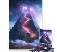 Mystical Pyramid Pathway Hard Jigsaw Puzzle for Adults 1000 Pieces Strong Logic Toy Bonding Time Clear Edge (38x52cm)