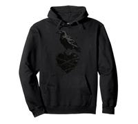 Mystical Raven Tree Gothic Dark Aesthetic Fantasy Art Womens Pullover Hoodie