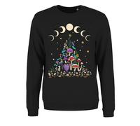 Mystical Roots Solstice Ladies Black Christmas Jumper