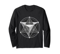 Mystical Sacred Geometry T-Shirt Star Tetrahedron Merkabah Long Sleeve T-Shirt