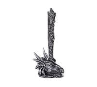 Mystical Sculptural Dragon Pen and Dragon Head Pen Holder Collectible Office Desktop Decor 6.5 Inches Tall