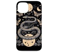Mystical Serpent with Moths and Celestial Moons Tarot Card Case for iPhone 13
