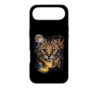 Mystical Serval Howling Full Moon Safari Art Case for iPhone Air