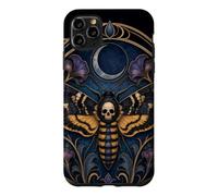 Mystical Skull Moth Crescent Moon Gothic Elegance Case for iPhone 11 Pro Max