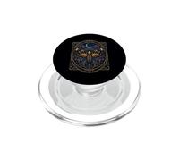 Mystical Skull Moth Crescent Moon Gothic Elegance PopSockets PopGrip for MagSafe