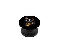 Mystical Skunk Howling Full Moon Woodland Art PopSockets Adhesive PopGrip