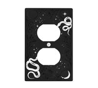 Mystical Snake and Moon Celestial Theme Duplex Outlet Covers Plate