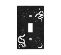 Mystical Snake and Moon Celestial Theme Toggle Switch Plate